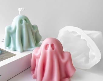 Ghost Candles Silicone Mold,Halloween Candles Making Mold,Concrete Plaster Ghost Mold,Epoxy Resin Ghost Mold,Candles Silicon Mold 232255