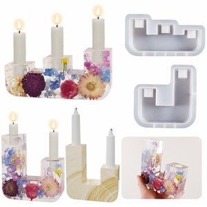 Creative Candle Stick Silicone Mold,Epoxy Resin Candle Holder Mold,Concrete Plaster Candles Holder Mold,Wax Candle Holder Mold 240390