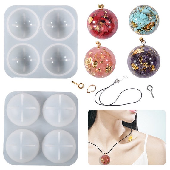 Round Sphere Silicone Mold Resin Silicone Mould Jewelry Making