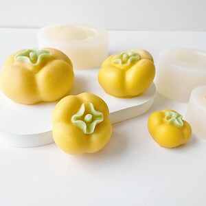 Tomato Candle Silicone Mold,Concrete Plaster Tomato Mold,Epoxy Resin Vegetable Mold,Wax Candle Making Silicon Mold,Soap Mold 231733