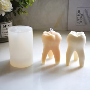 Teeth Candles Silicone Mold,Concrete Plaster Tooth Mold,Epoxy Resin Teeth Mold,Scented Candle Making Silicon Mold,Handmade Soap Mold 231155