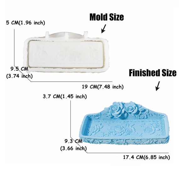 Large Silicone Mould: Mosaic Flower Tray - 19cm Large Silicone Mould: Mosaic Flower Tray - 19cm