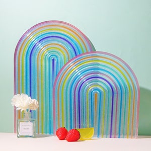 Arch Rainbow Tray Silicone Mold,Concrete Cement Storage Tray Mold,Plaster Tray Resin Mold,Epoxy Resin Jewelry Tray Mold 221307