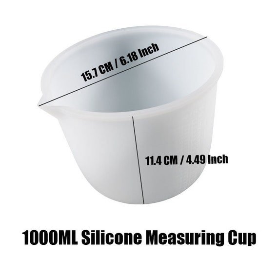 2pcs Silicone measuring cups, 100ml silicone cup resin non-stick mixing cup  resin measuring cup tool, accurate calibration, resin DIY process