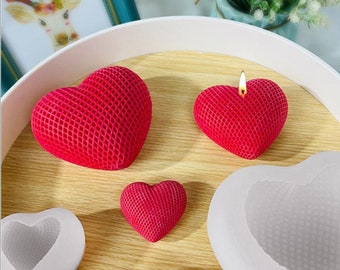 Creative Heart Candles Mold,Valentine's Day Series Candles Silicone Mold,Decorative Candles Personalized Candles Mold,Soap Mold 230203