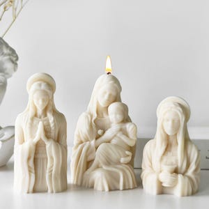 Mother And Child Candles Silicone Mold,Goddess Candles Mold,Concrete Plaster Statue Mold,Wax Candles Making Mold,Epoxy Resin Mold 231837