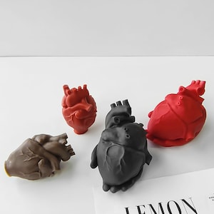 Heart Candle Silicone Mold,Wax Candle Making Mold,Concrete Plaster Heart Mold,Epoxy Resin Heart Mold,Handmade Soap Silicon Mold 231498