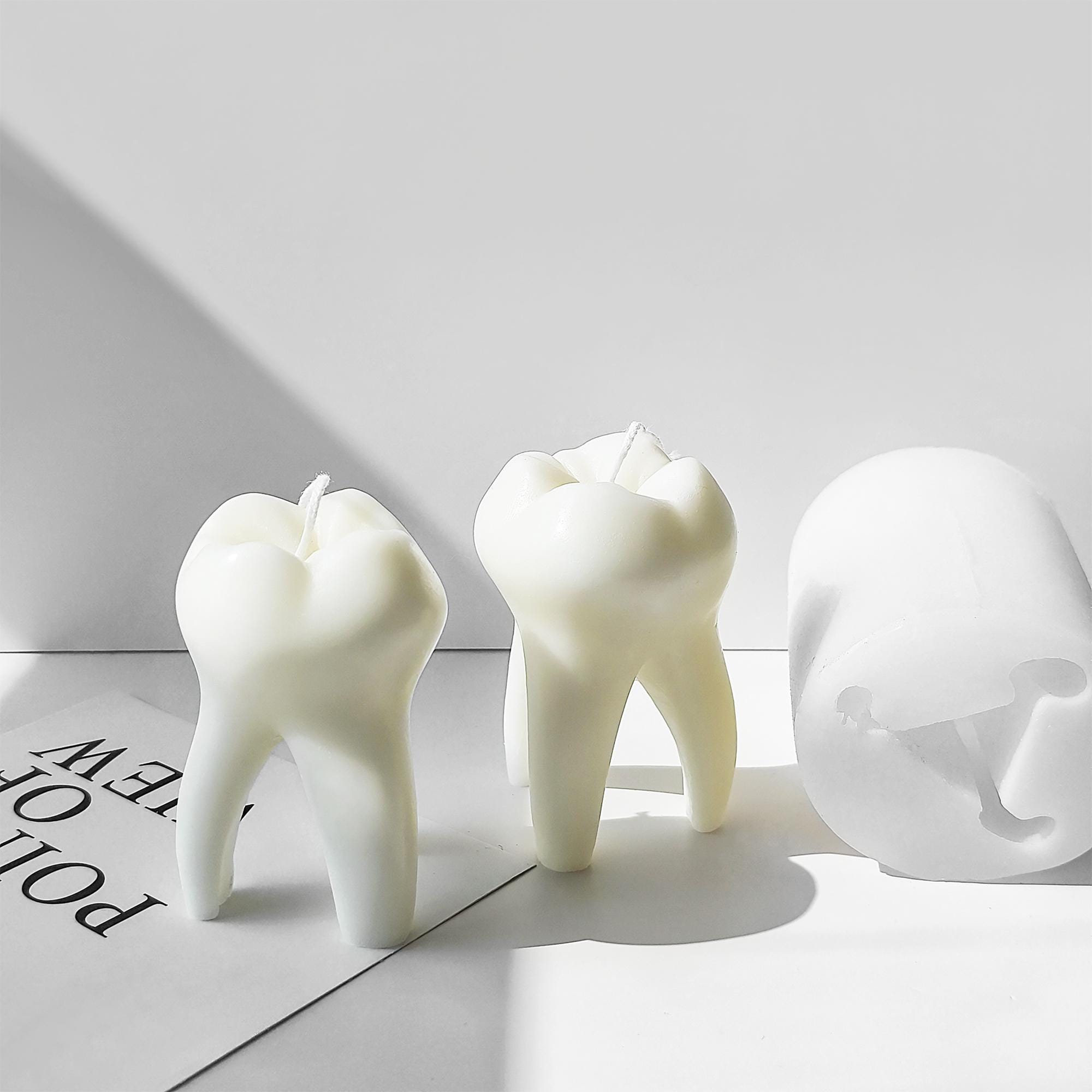 3 Stampi In Silicone Per Candele E Sapone A Forma Di Teschio: Fai Da Te Per Halloween, Resina E Cioccolato - 4