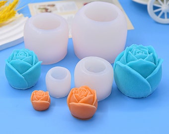 Stampi Per Sapone In Silicone A Forma Di Fiore, Stampo Per Sapone Fatto In Casa 1 Pezzo~p143126093