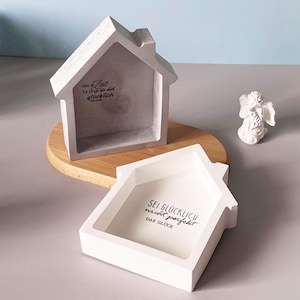 House Tray Silicone Mold,Concrete Plaster House Tray Mold,Trinket Tray Jewelry Tray Silicon Mold,Epoxy Resin Plate Mold 221554