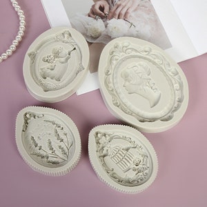4 Styles Vintage Polymer Clay Silicone Mold,Birdcage,Angel Plaster Resin Mold,Scented Pendant Mold,Perfume Plaster Diffuser Mold 230714