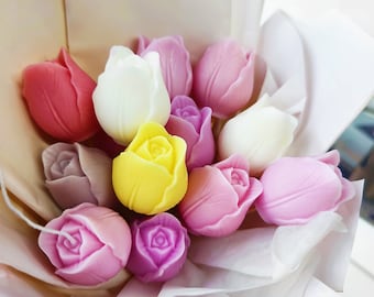 Stampo in silicone di loto Stampo per candela fiore 3D