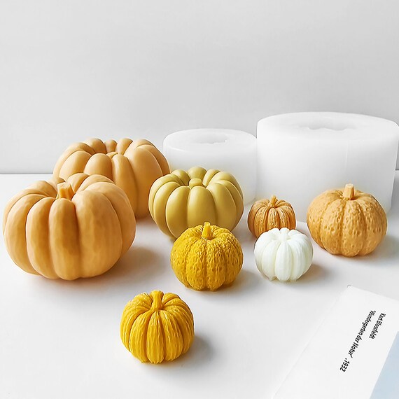 Stampo In Silicone Per Candele E Sapone A Forma Di Zucca E Fantasma - Per Decorazioni Halloween Fai Da Te