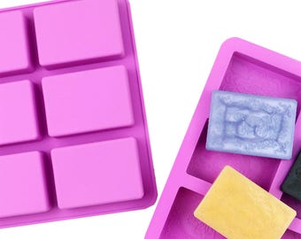 Flower Rectangle Soap Silicone Mold,Lotion Bar Mold,Homemade Soap Loaf Mold,Bath Bombs Mold,Custom Mold For Soap Making 250356