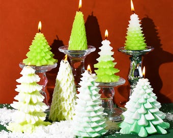 Christmas Tree Silicone Mold,Epoxy Resin Christmas Tree Mold,Concrete Plaster Christmas Mold,Christmas Candle Making Silicon Mold 231765