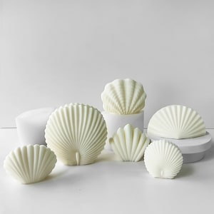 Shell Candles Silicone Mold,Wax Candle Making Mold,Handmade Soap Silicon Mold,Epoxy Resin Shell Mold,Concrete Plaster Shell Mold 231493