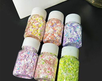 20ML Colorful Series Mixed Filler For Resin Craft,Resin Mold Fillers,Nail Art Mixed Filler,Sequins For Silicone Mold Resin Mold 290086