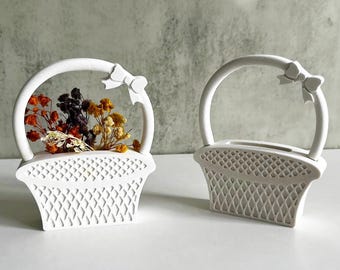 Flower Basket Silicone Mold,Concrete Plaster Flower Pot Mold,Epoxy Resin Mold,Flower Basket Cement Silicon Mold,Ornament Mold 240629