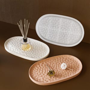 Oval Tray Silicone Mold,Concrete Plaster Trinket Tray Mold,Epoxy Resin Jewelry Tray Mold,Oval Resin Plate Mold 221547