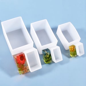 Square Rectangle Silicone Mold,Cuboid Clear Resin Mold,Dried Flower Resin Mold,Rectangle Epoxy Resin Mold,6 Styles Resin Crafts Mold 240081