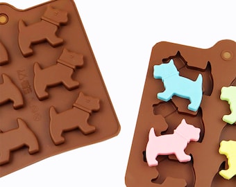 Dog Silicone Mold,Dog Shape Chocolate Silicon Mold,Epoxy Resin Dog Mold,Dog Candy Silicon Mold,Handmade Soap Mold,Ice Mold 250359
