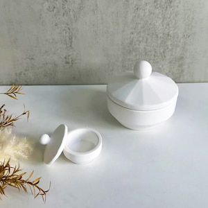 Round Storage Box Silicone Mold,Concrete Candle Holder Silicon Mold,Epoxy Resin Trinket Box Mold,Cement Candle Holder Mold 223266