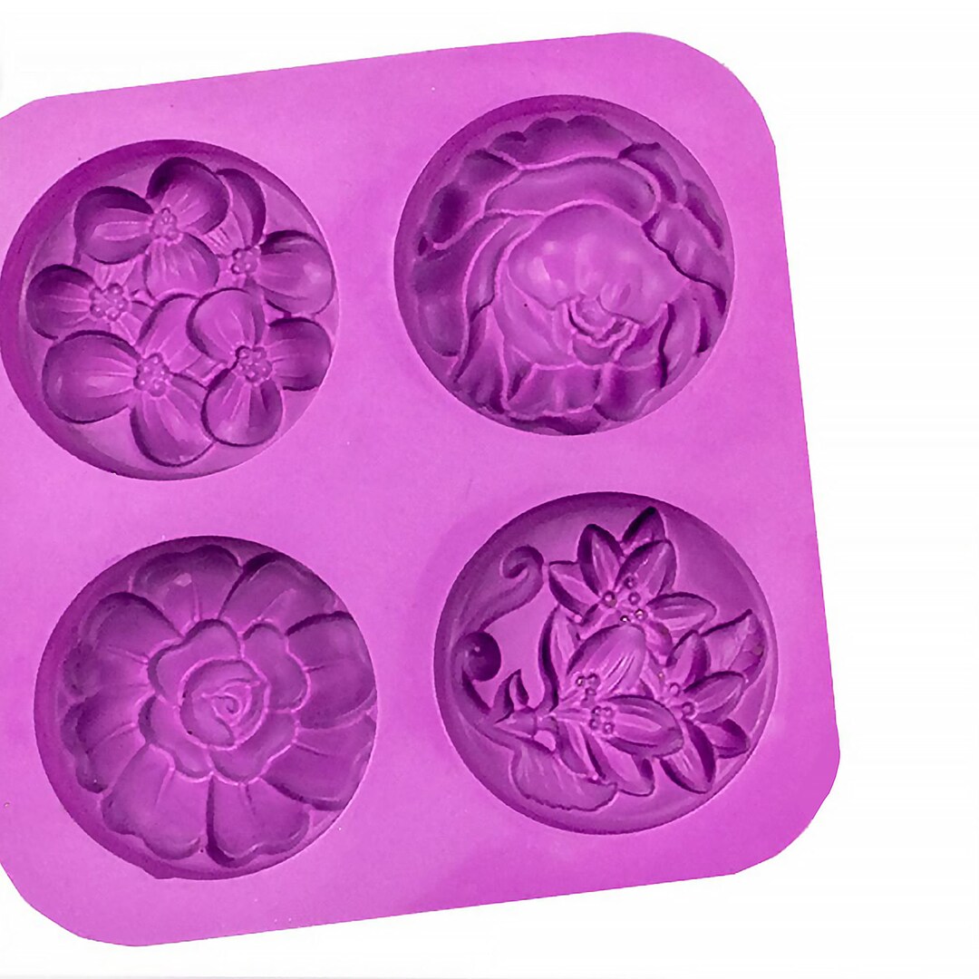 Flower Soap Silicone Mold,different Flower Lotion Bar Mold,soap Loaf