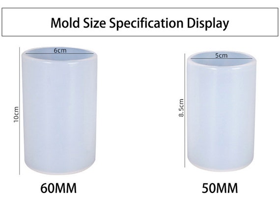 Bloemblaadje Cilinder Kaars Mold - Hars Casting Siliconen Mallen voor Home Decor & Kaarsen Maken Wave Spiral Mold