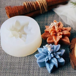Christmas Flower Leaves Candles Silicone Mold,Concrete Plaster Christmas Mold,Epoxy Resin Christmas Mold,Leaf Silicon Mold 232361