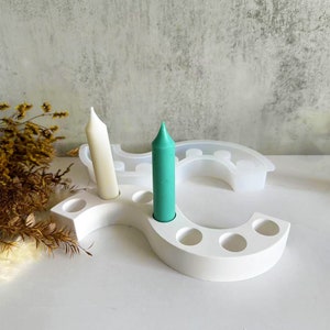 S Shaped Candle Holder Silicone Mold,Concrete Plaster Candlestick Mold,Epoxy Resin Candle Holder Mold,Candle Holder Silicon Mold 240472