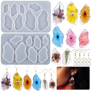Irregular Pendant Resin Mold,Epoxy Resin Keychain Mold,DIY Specimen Pendant Mold,Glossy Necklace Jewelry Pendant Mold 212175