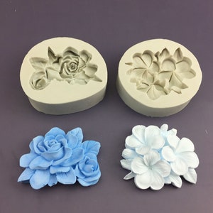 Flower Silicone Mold,Gardenia,Frangipani Flower Polymer Clay Mold,Epoxy Resin Flower Mold,Flower Aromatherapy Plaster Mold 230943