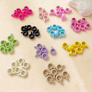 Cuentas espaciadoras de gran tamaño con argolla para colgar, colgantes esmaltados de aleación de zinc, conexión para llavero o cadena de teléfono, joyería DIY dulce, vívida y colorida 4100050