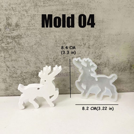 Moules à Pendentifs De Noël En Silicone - Lot De 4 Modèles