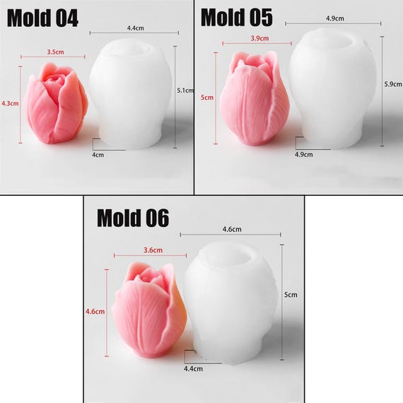 Stampo In Silicone A Forma Di Tulipano Per Saponi, Candele, Ciondoli E Resina - Fai Da Te Creativo