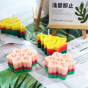 Snowflake,Christmas Tree Candles Silicone Mold,Christmas Candles Silicon Mold,Epoxy Resin Snowflake Mold,Christmas Tree Soap Mold 230989