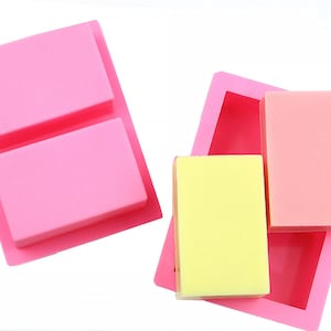 Rectangle Savon Silicone Moule, Rectangle Savon Barre Moule, Lotion Bar Moule, Chocolat Moule, Rectangle Bain Bombe Moule 250094