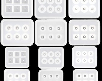Beads Silicone Mold,Round Square Oval Beads Resin Mold,Bead Earrings Mold,Bead Bracelet Necklace Mold,Resin Pendant Mold,Jewelry Mold 212310