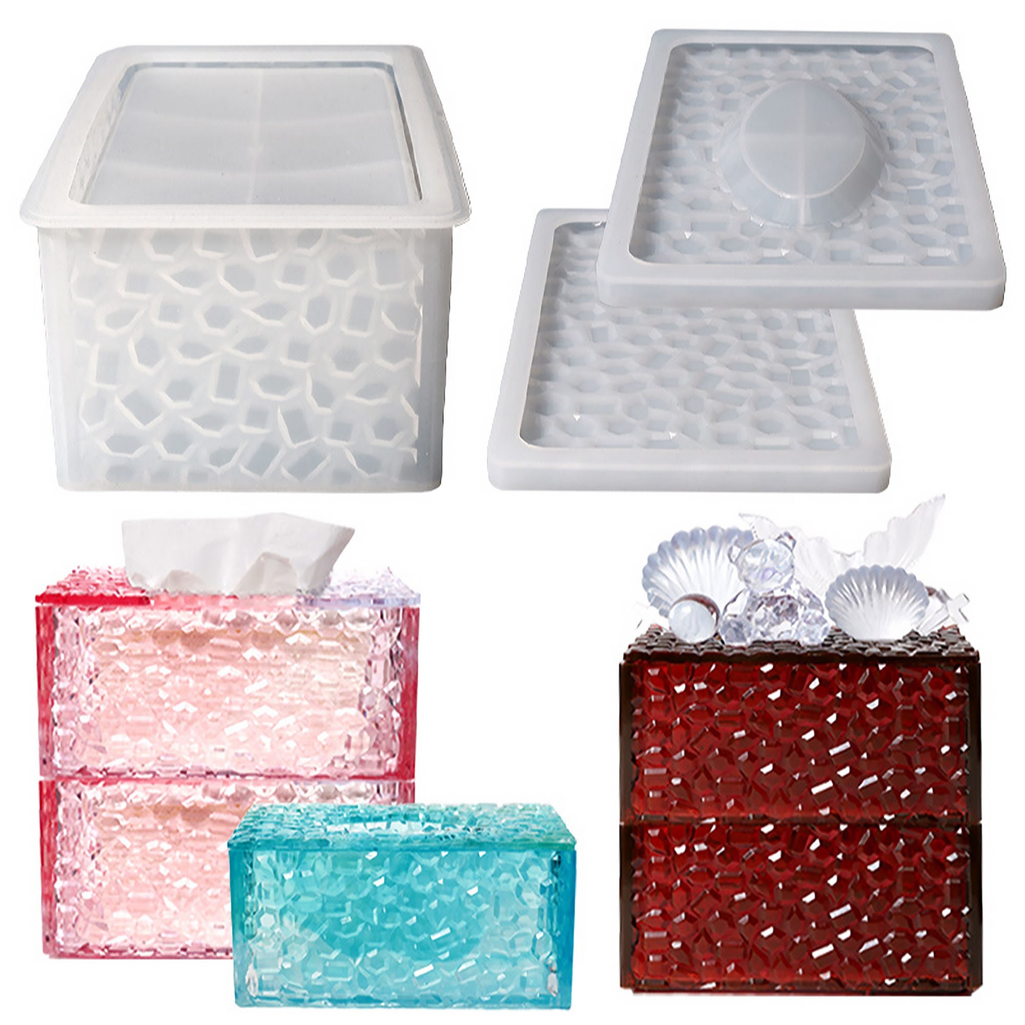 Rectangle Tissue Box Silicone Mold, Tissue Case Mold, Epoxy Resin Craft  Mold, Decoration Resin Mold,diy Epoxy Mold,silicon Mold,253 