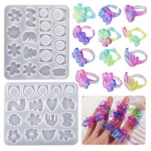 Creative Ring Silicone Mold,Epoxy Resin Ring Mold,Silicone Jewelry Ring Mould,Flower Ring Silicon Mold,DIY Jewelry Ring Making Mold 213011