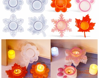 9 Styles Candle Holder Silicone Mold,Epoxy Resin Candle Stick Mold,Concrete Plaster Candles Holder Mold,Wax Candle Holder Mold 240392