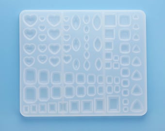 Breast Milk Faceted Cabochon Silicone Mold,Epoxy Resin Keepsake Mold,DIY Jewelry Mold,Heart,Marquise,Rectangle,Triangle,Square Mold 211003