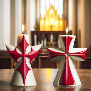 Cross Candle Silicone Mold,Halloween Candle Making Mold,Concrete Plaster Cross Pillar Mold,Epoxy Resin Cross Mold 231760