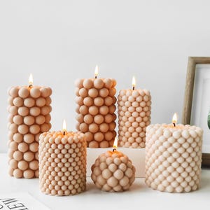 Bubble Pillar Candles Silicone Mold,Wax Candles Making Silicon Mold,Concrete Plaster Bubble Candles Mold,Epoxy Resin Mold 231936