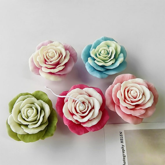 Stampo Silicone Fiori 3D Per Resina, Sapone E Torte - 11 Forme Rose E Fiori Decorativi - Foto 10