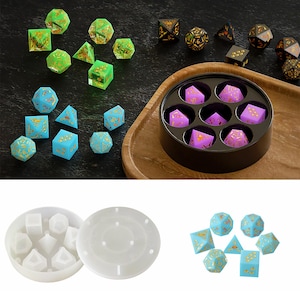Cat Paw Dice Silicone Mold,Epoxy Resin Polyhedral Dice Mold,UV Resin Sharp Edge Mold,DND Dice Silicon Mold,Concrete Plaster Mold 240575