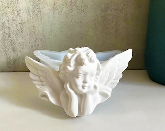 Angel Silicone Mold,Concrete Plaster Angel Pendant Mold,Epoxy Resin Angel Deco Mold,UV Resin Angel Mold,Cement Angel Silicon Mold 212693
