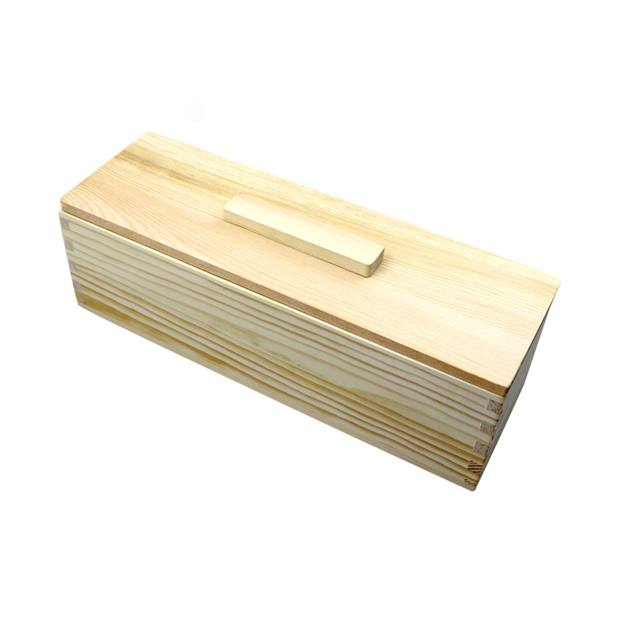 Moule à Savon Rectangulaire En Silicone Avec Coque En Bois - 42 Oz (1200 Ml), Résistant à La Chaleur, Pour DIY Savon, Gâteau, Chocolat - 9