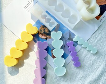 Herz Kerzen Silikonform,Duftkerzen Silikonform,Epoxidharz Herz Silikonform,handgefertigte Seife Silikonform,Wachskerzen Silikonform 231343
