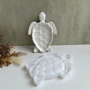 Sea Turtle Tray Silicone Mold,Concrete Plaster Tray Silicon Mold,Epoxy Resin Jewelry Tray Mold,Trinket Tray Mold,Resin Plate Mold 221268